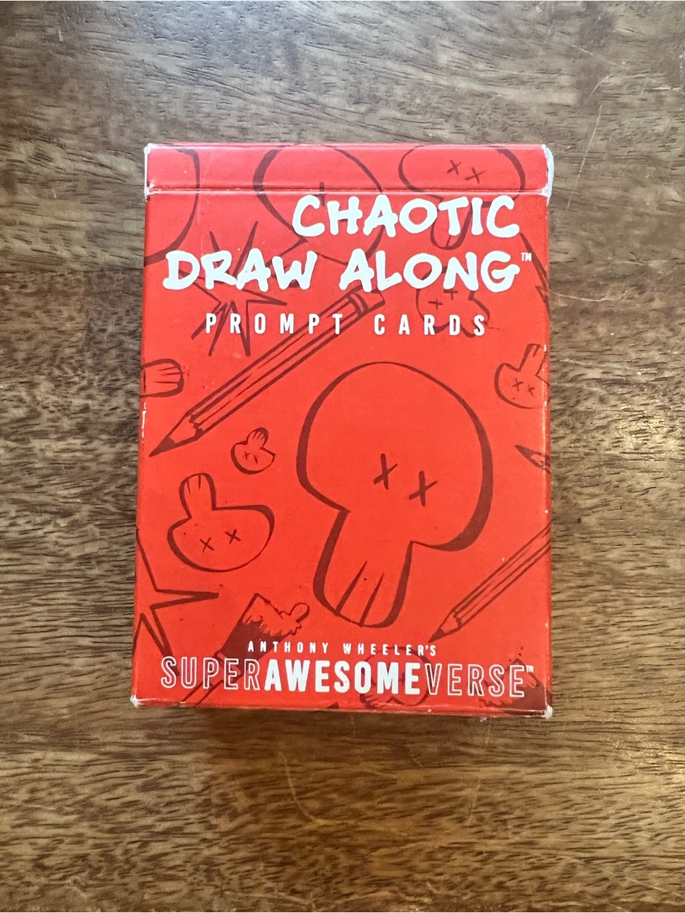 Chaotic Draw Along Prompt Cards - Red